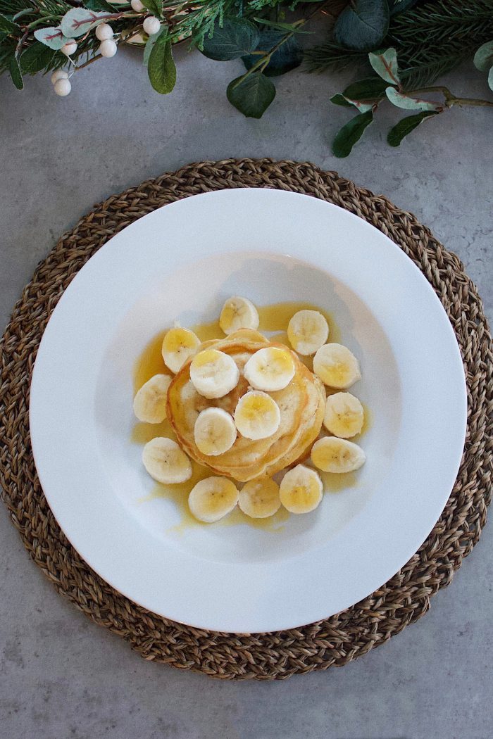Banana and Maple Syrup Pancake Toppings