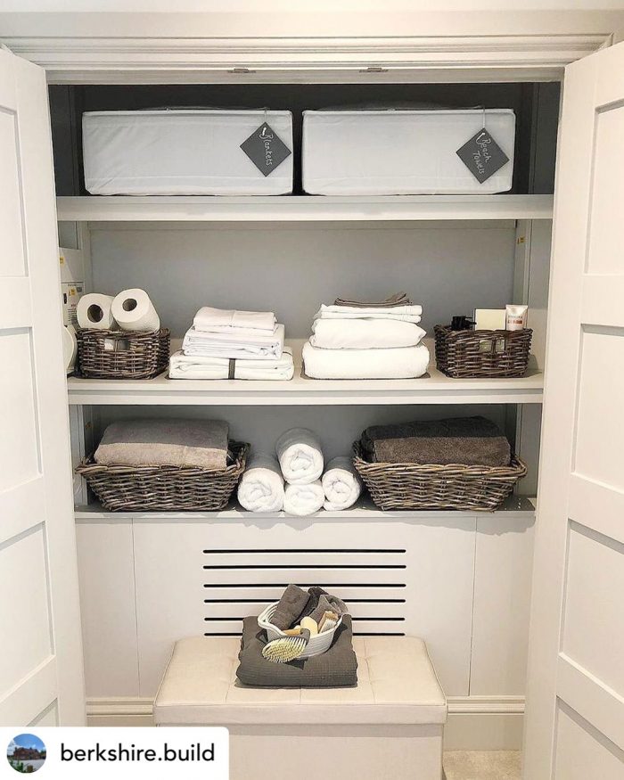 Grey & Buff Rattan Wicker Storage Basket