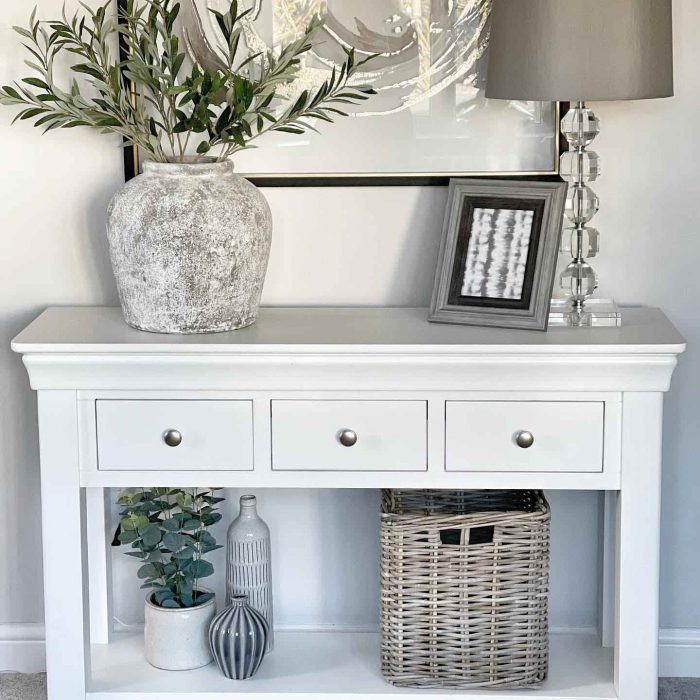 Grey & Buff Rattan Square Cube Wicker Storage Basket