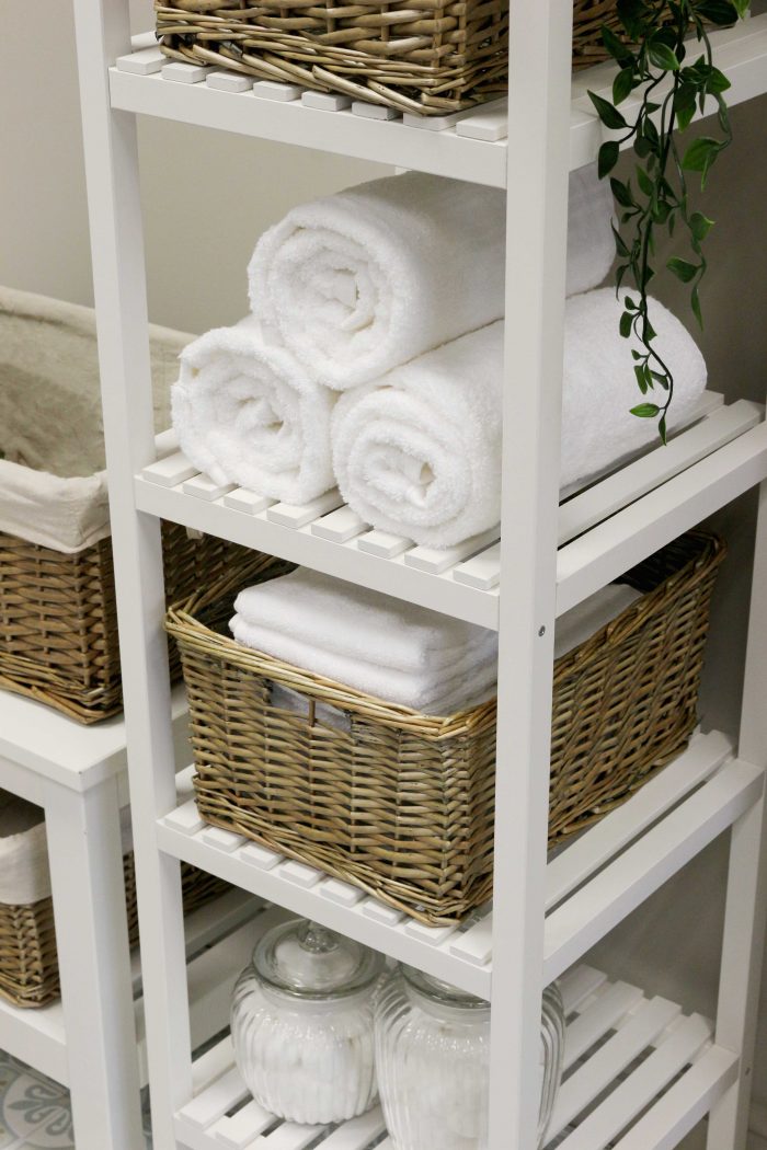 Antique Wash Wicker Storage Baskets