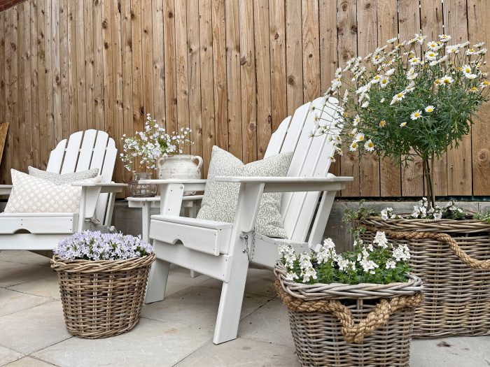 Collection of rustic wicker baskets
