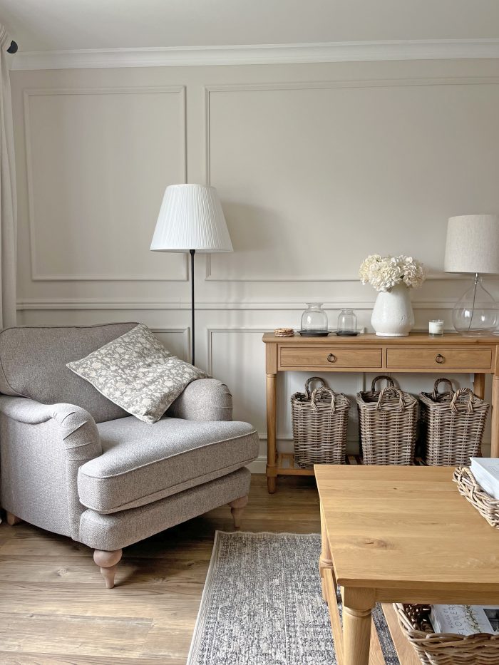 Wicker Log Basket Storage