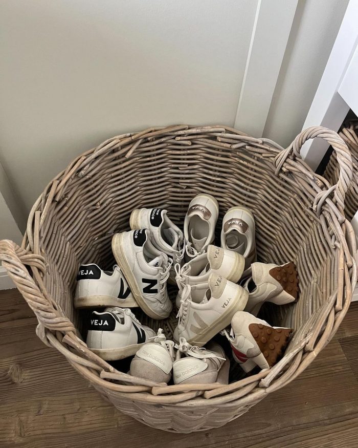 Wicker Log Storage Baskets For The Hallway 