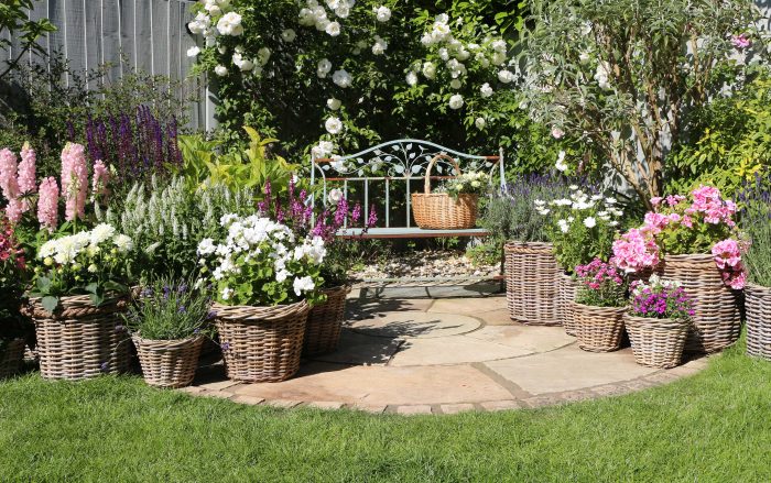 Wicker Storage Planter Collection