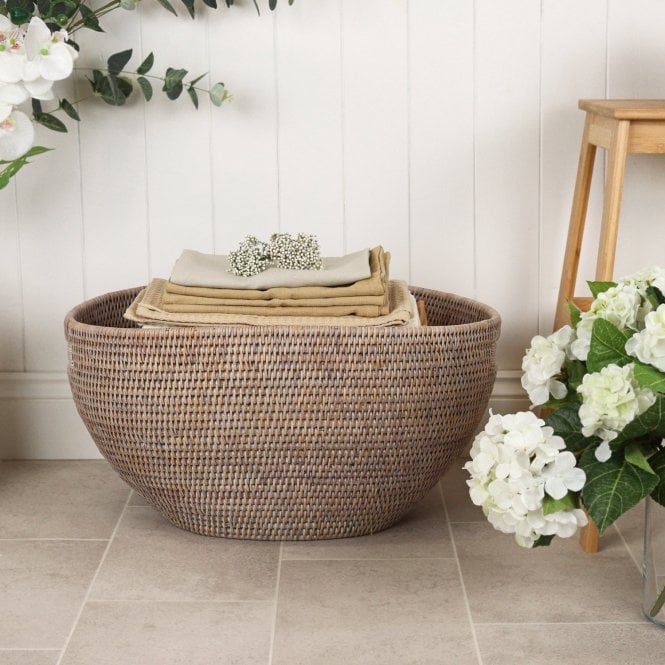 Purbeck Oval Rattan Storage Basket