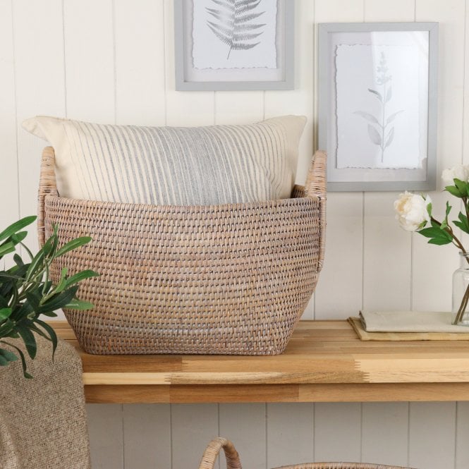Purbeck Round Rattan Storage Basket