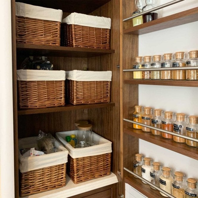 Windermere Wicker Lined Storage Basket