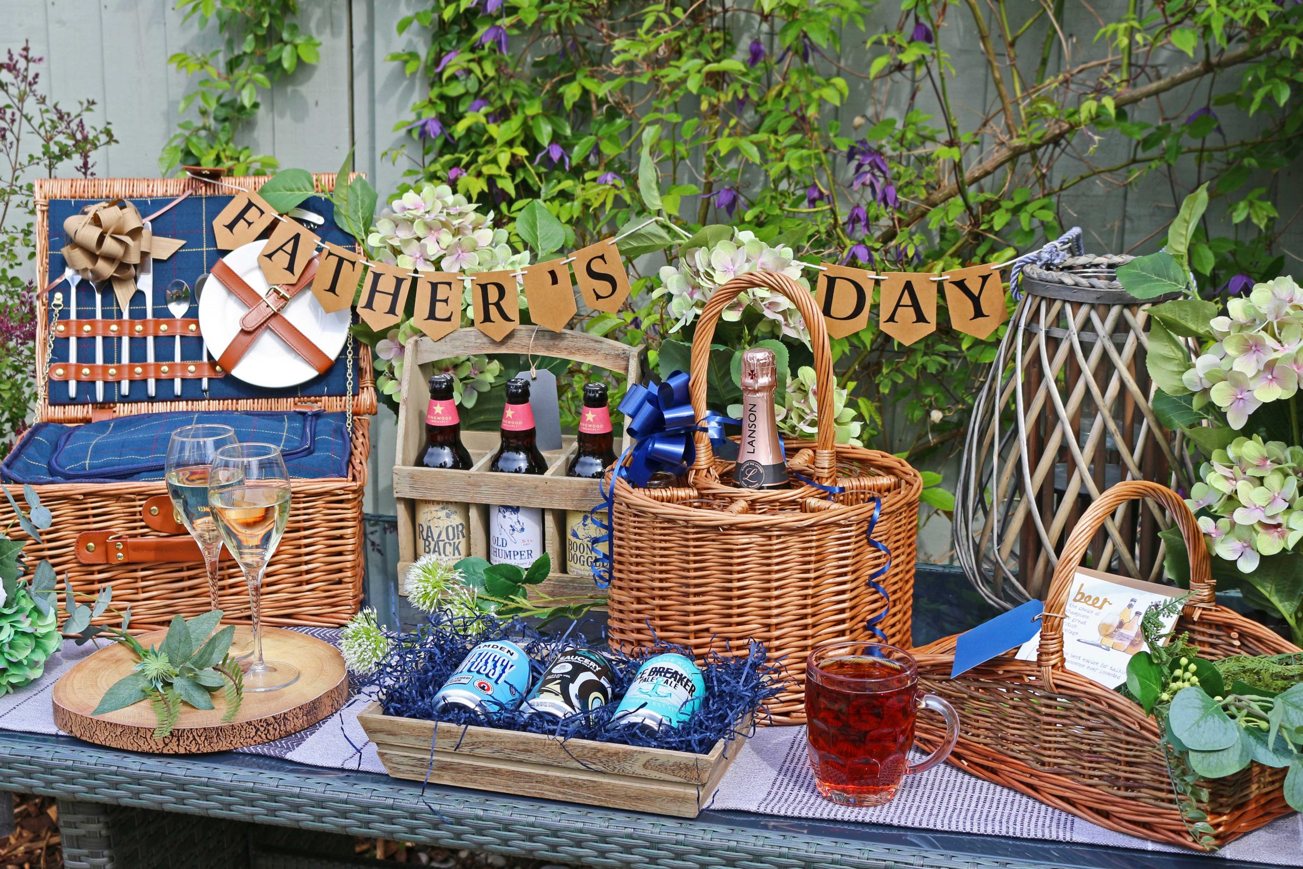 A selection of The Basket Company's unique Father's Day gifts