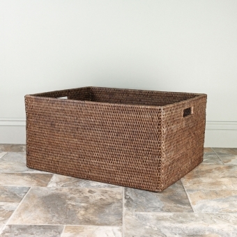 Ashurst Rattan Wicker Blanket Basket