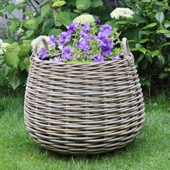 Honey Pot Rattan Planter
