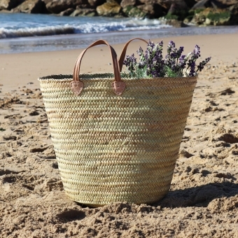 Large Woven French Market Basket