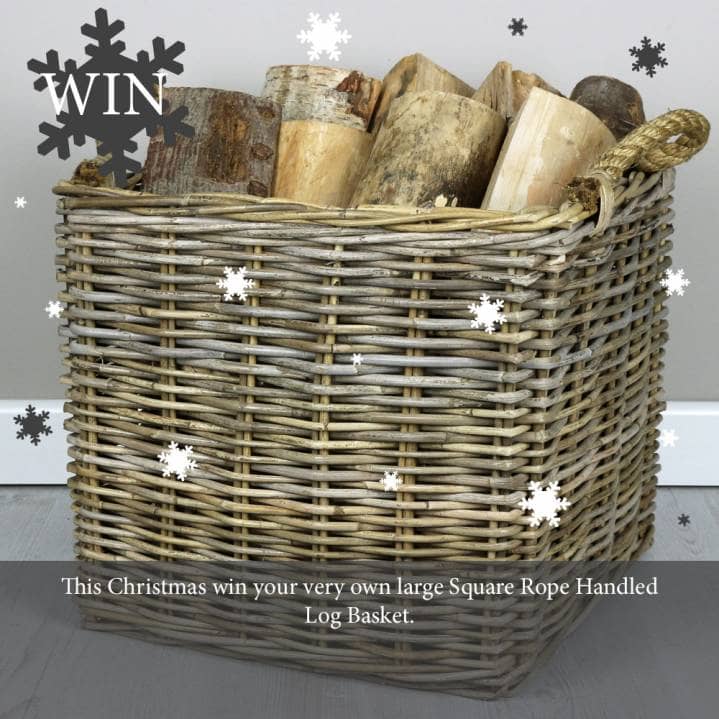 WIN a large Square Rope Handled Log Basket