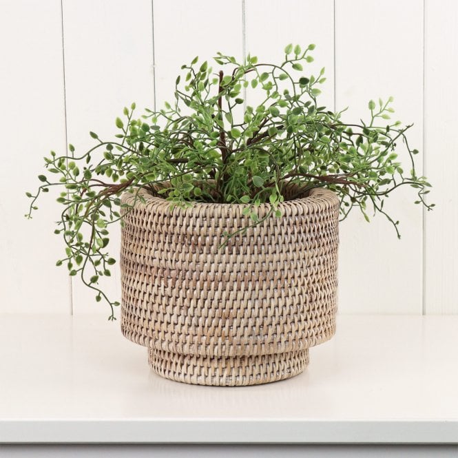 Purbeck Rattan Indoor Wicker Plant Pot