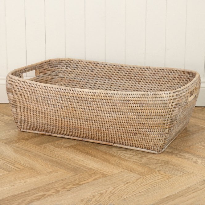 Purbeck Rattan Rectangular Wicker Storage Basket