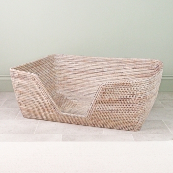 Purbeck Rattan Wicker Dog Bed Basket