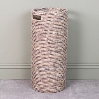 Purbeck Scalloped Rattan Umbrella Basket