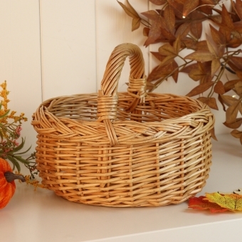 Small Child's Size Wicker Shopping Basket