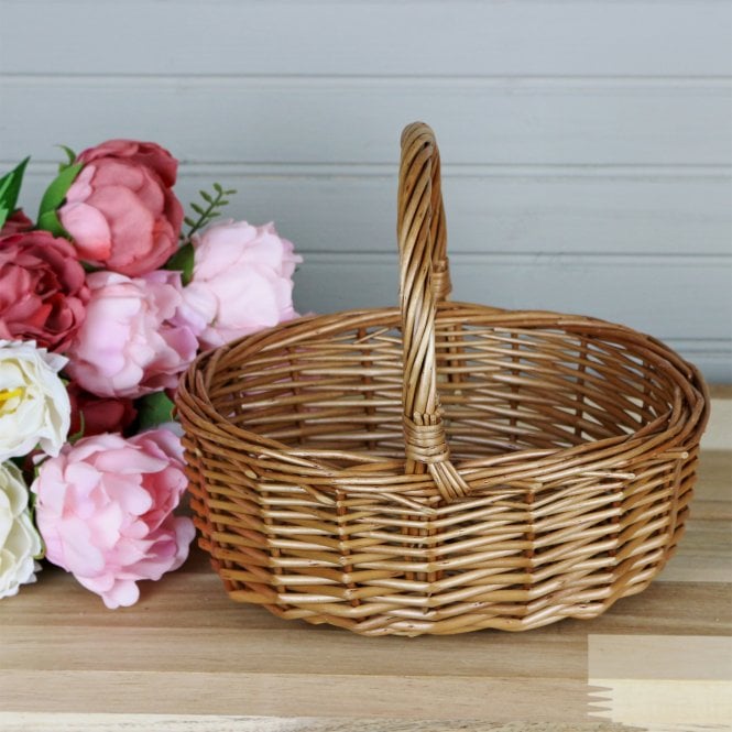 Small Childs Wicker Basket With Handle