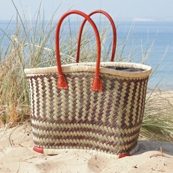 Woven Holiday Beach Bag